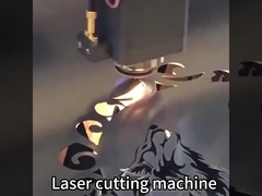 fiber laser cutting showing