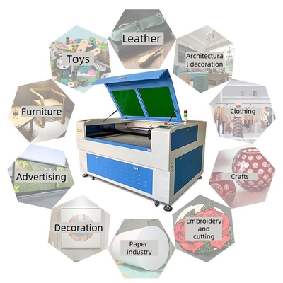 Industrial Grade 80w Co2 Laser Engraver For Rubber Stamps 3D Crystal Leather