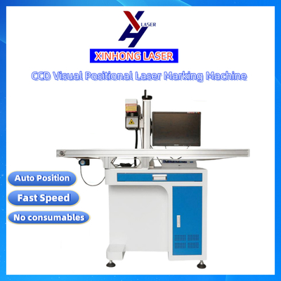 CCD Vision Positioning  Laser Marking Machine 100W Automatic Sensing