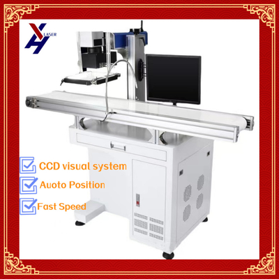 Automatic Laser Marking Machine for Serial Numbers Printing with Conveyor Belts