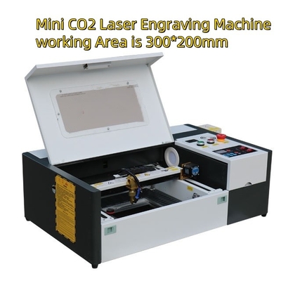40W 50W 300*200 3020 Small Portable Laser Engraver CO2 Laser Printer